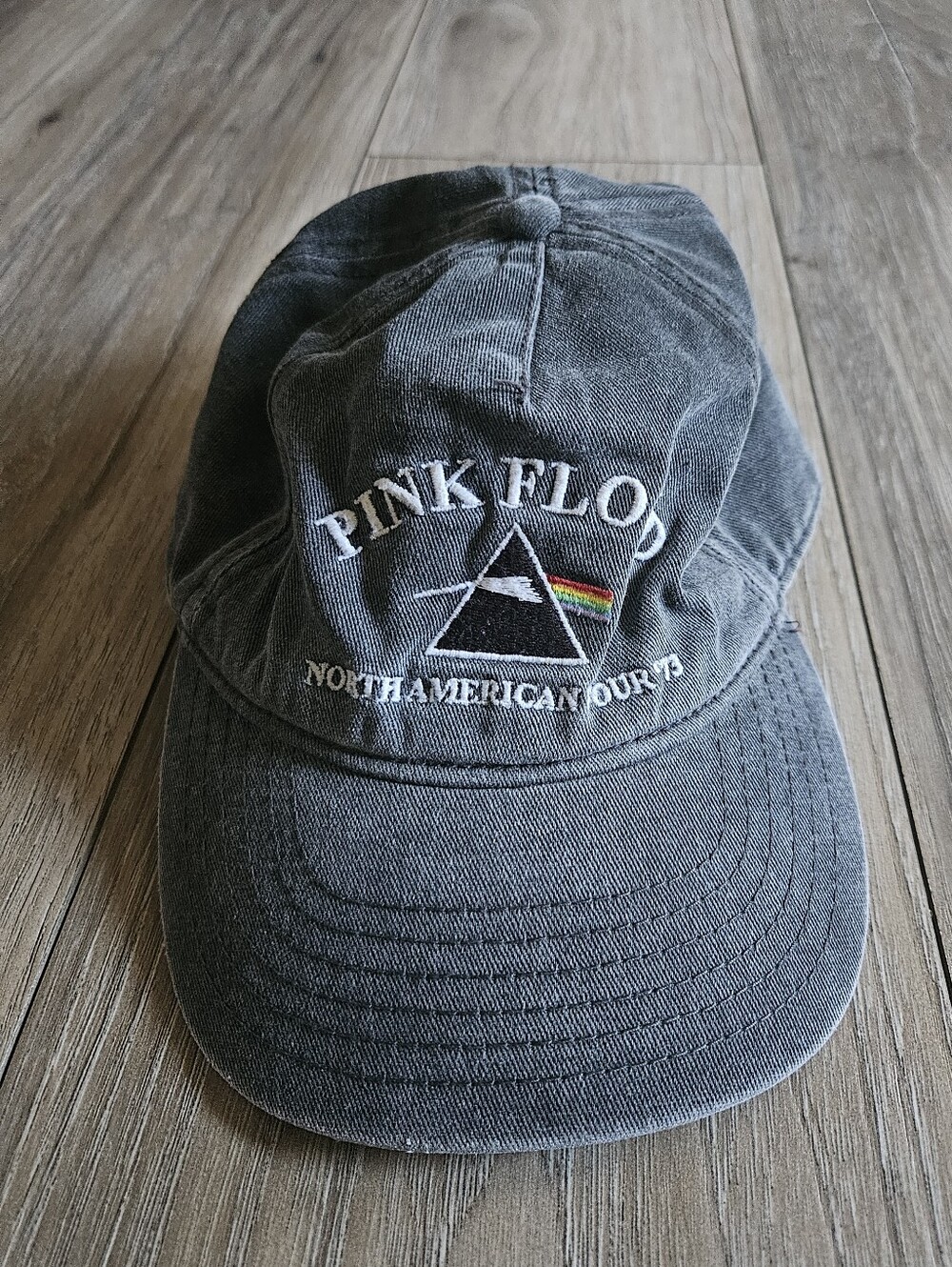 Pink Floyd Black Washed Cotton Baseball Cap